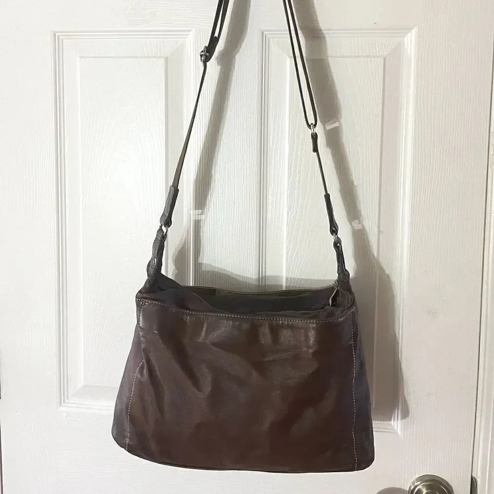 Vintage Toyooka Handmade craftsman made in Japan distressed Brown leather bag